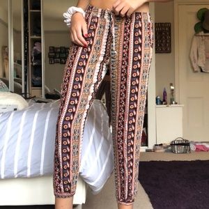 Boho Pattern Joggers. Light and Airy. AE Size XS